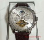 IWC Portuguese Perpetual Calendar Replica Chronograph Watch Brown Leather